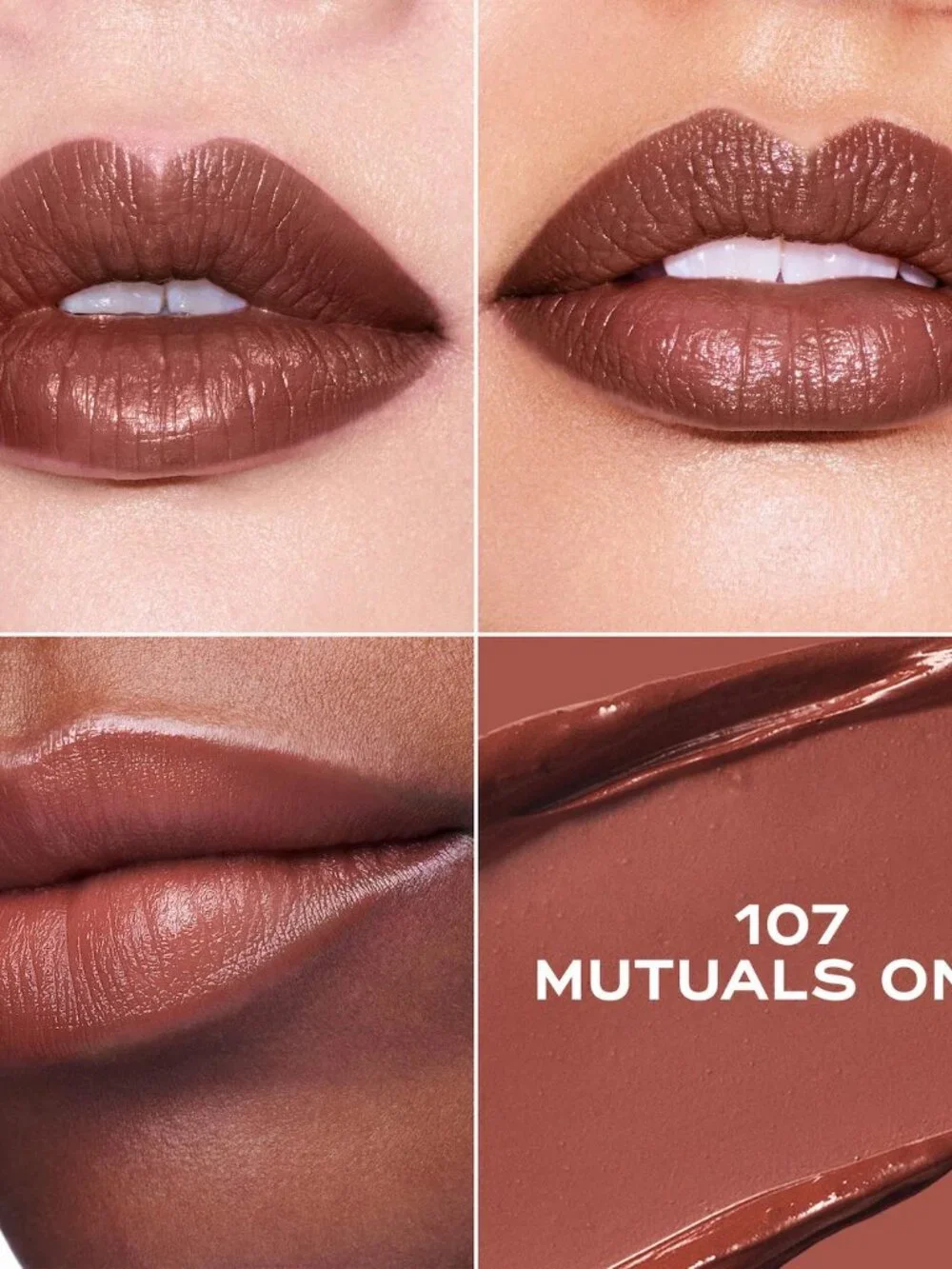 Marc Jacobs Beauty Heart On Soft Shine Lipstick in 107 Mutuals Only warm brown
